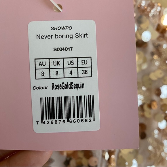 pink sequin skirt NWT - Picture 4 of 5